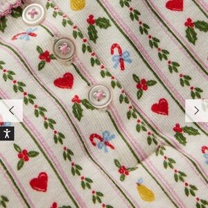Boden Multicolor Christmas Stripe Kids Pajama Set